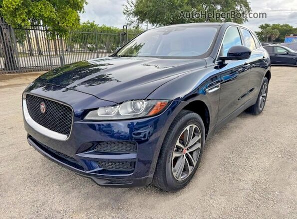 SADCJ2FX8LA619250 2020 JAGUAR F-PACE Синий Задняя левая четверть