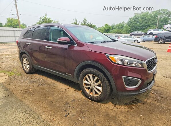5XYPGDA5XHG240299 2017 KIA SORENTO Burgundy Vista frontal