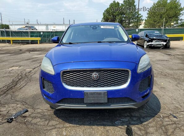 SADFJ2FX0J1Z13509 2018 JAGUAR E-PACE Blue Вид ззаду