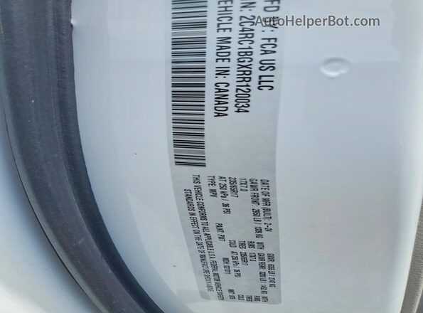 2C4RC1BGXRR120034 2024 CHRYSLER PACIFICA White Панорамний вид салону 360°