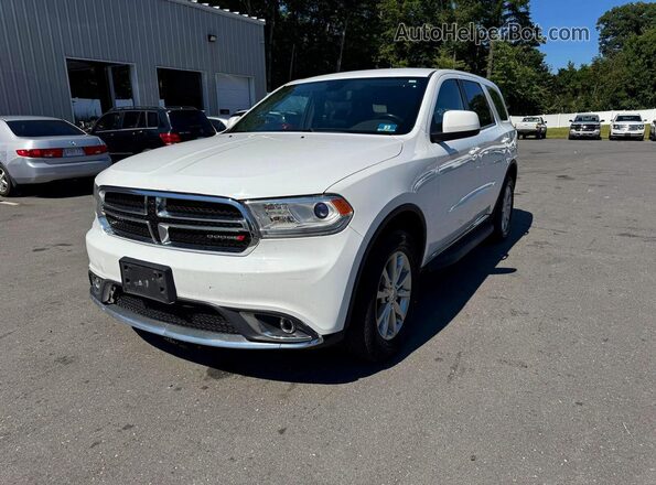1C4RDJAG8JC462819 2018 DODGE DURANGO Белый Задняя левая четверть