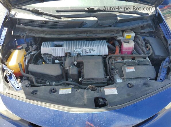 JTDZN3EU7GJ051392 2016 TOYOTA PRIUS Blue Вид підкапотного простору