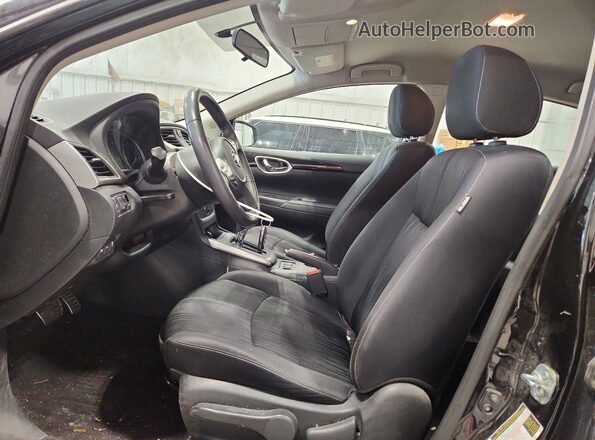 3N1AB7AP5JY347059 2018 NISSAN SENTRA Черный Вид панели приборов