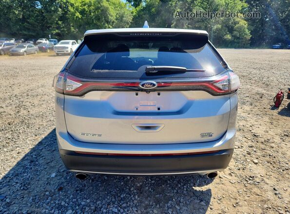 2FMPK4J93GBB24877 2016 FORD EDGE Серебряный Вид салона спереди