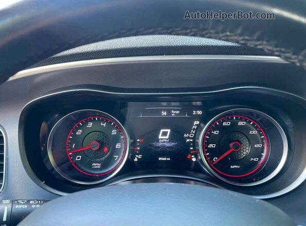 2C3CDXBG8LH213366 2020 DODGE CHARGER Black Instrument cluster view