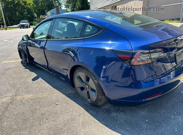 5YJ3E1EA1PF385831 2023 TESLA MODEL Синий Задняя правая четверть