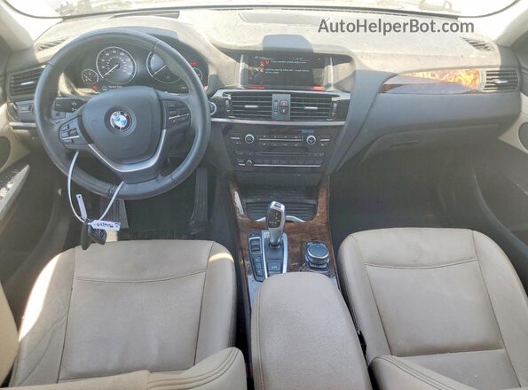 5UXWX7C5XG0R18482 2016 BMW X3 Blue Սարքավորումների վահանակի տեսք