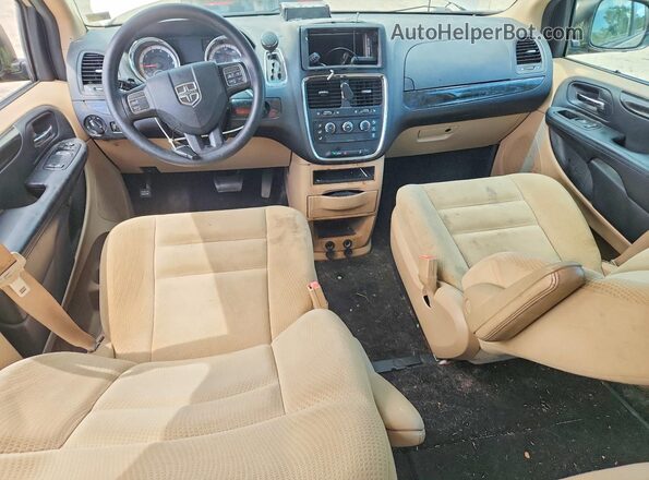 2C4RDGBG8GR145303 2016 DODGE CARAVAN Tan Вид щитка приладів