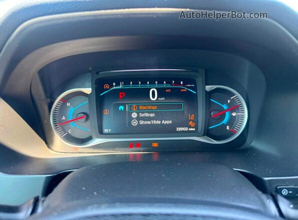 5FNYF6H21NB005209 2022 HONDA PILOT Бордовый Вид щитка приборов