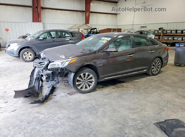5NPE34AF3GH355040 2016 HYUNDAI SONATA Угольный Задняя левая четверть