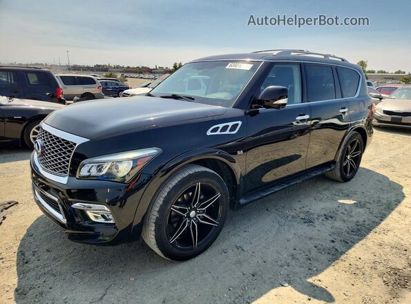 JN8AZ2NF4G9612621 2016 INFINITI QX80 Черный Задняя левая четверть