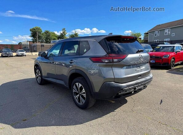 5N1AT3BA7MC733987 2021 NISSAN ROGUE Серый Передняя правая четверть