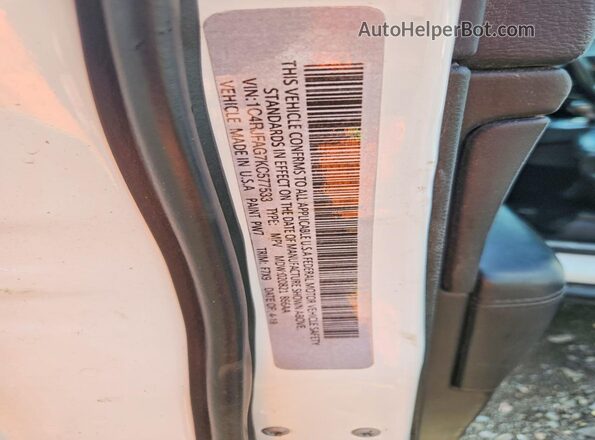 1C4RJFAG7KC577533 2019 JEEP CHEROKEE White Widok wnętrza 360 stopni