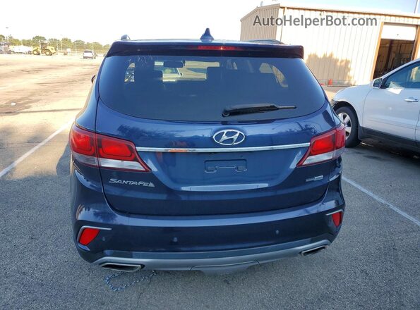 KM8SRDHF3HU207593 2017 HYUNDAI SANTA Blue Vista interior delantera