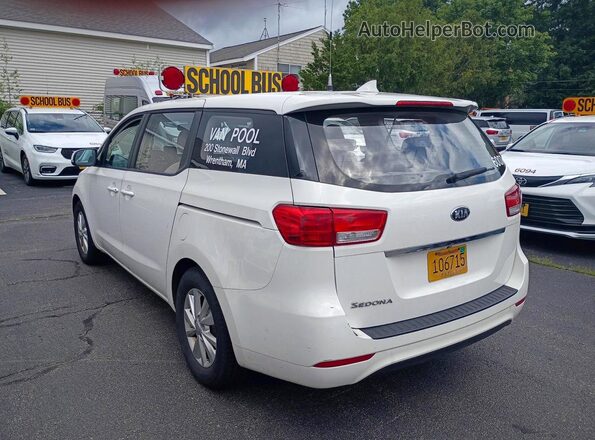 KNDMA5C11H6285610 2017 KIA SEDONA White Առջևի աջ
