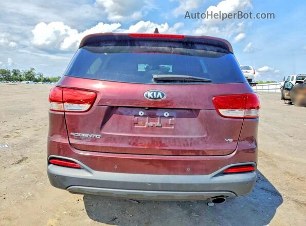 5XYPGDA50HG321540 2017 KIA SORENTO Maroon Սալոնի դիմացի տեսք