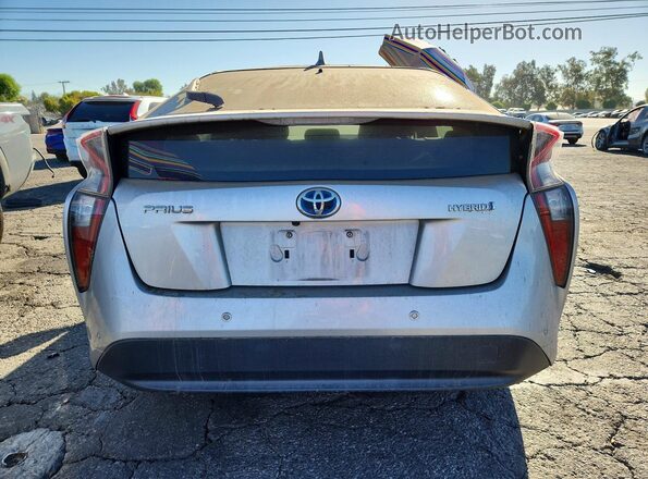 JTDKBRFU5J3591783 2018 TOYOTA PRIUS Silver Front interior view