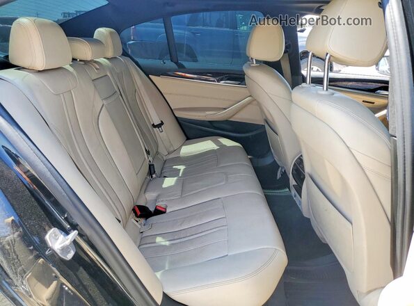 WBAJA7C38HG906929 2017 BMW 5 SERIES Черный Вид задней части салона