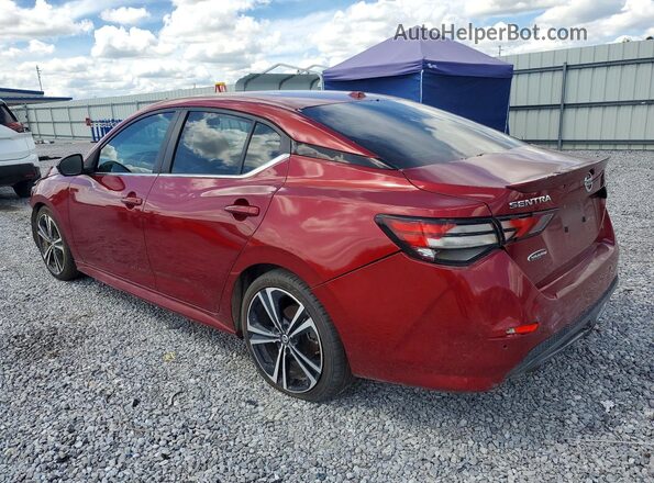 3N1AB8DV9MY307880 2021 NISSAN SENTRA Red Trasero derecho