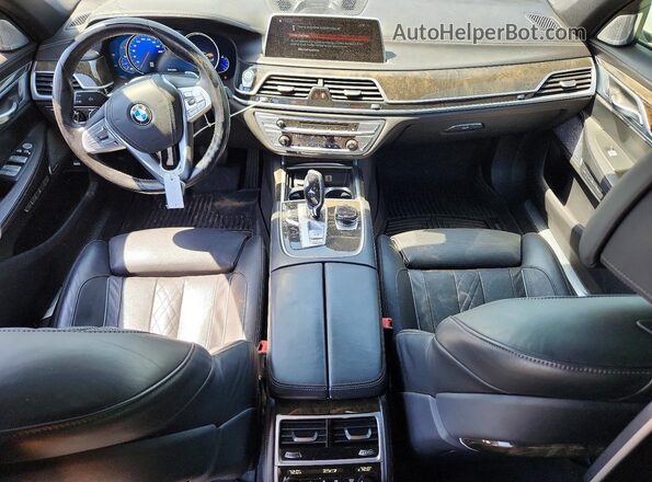 WBA7F2C53JG423595 2018 BMW 7 SERIES White Widok zestawu wskaźników