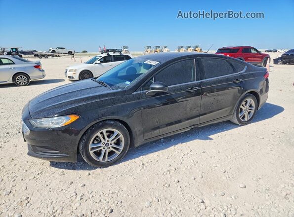 3FA6P0HD5JR176482 2018 FORD FUSION Black უკანა მარცხენა