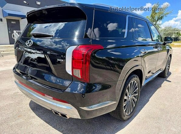 KM8R7DGE9PU505495 2023 HYUNDAI PALISADE Черный Передняя правая четверть