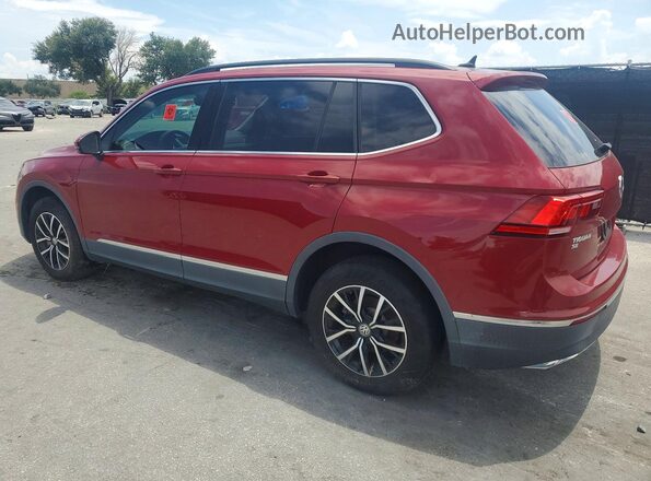 3VV3B7AXXMM031689 2021 VOLKSWAGEN TIGUAN Красный Задняя правая четверть