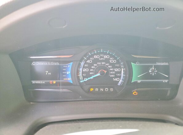 2FMGK5C80GBA10703 2016 FORD FLEX Blue უკანა სავარძლების ხედი