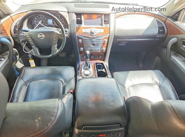 JN8AY2NE8H9702950 2017 NISSAN ARMADA Black Սարքավորումների վահանակի տեսք