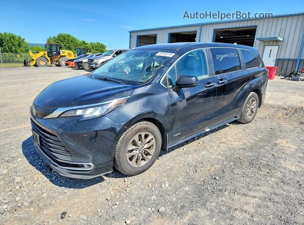 5TDYRKECXMS029029 2021 TOYOTA SIENNA Black Trasero izquierdo