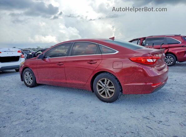 5NPE24AF0GH334195 2016 HYUNDAI SONATA Red Задня права чверть