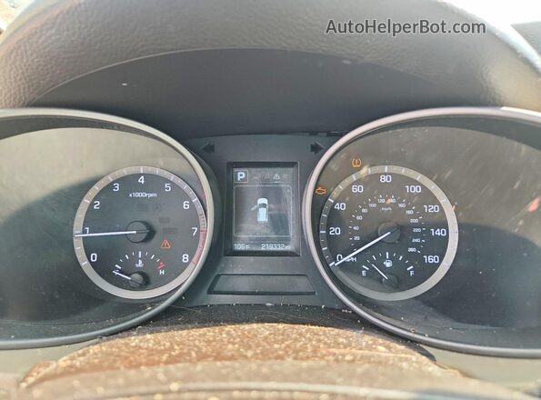 5XYZT3LB7HG410961 2017 HYUNDAI SANTA Blue Вид задніх сидінь