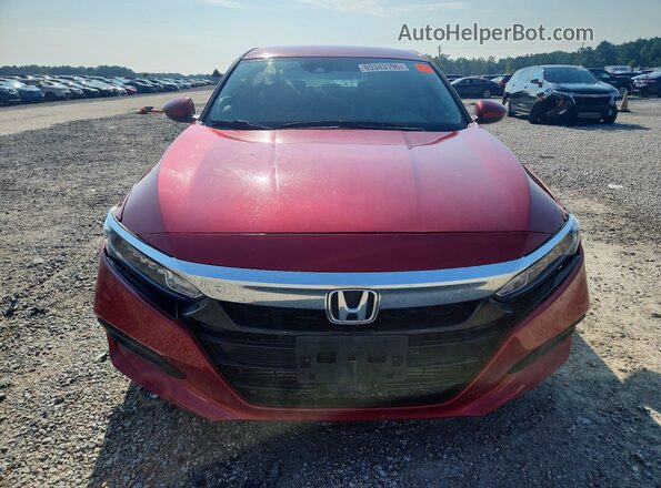 1HGCV1F10JA253823 2018 HONDA ACCORD Red უკანა ხედი