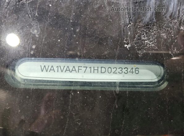 WA1VAAF71HD023346 2023 AUDI Q7 Black 360 interior view
