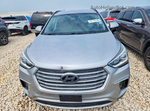 KM8SM4HF1HU195300 2017 HYUNDAI SANTA Silver Vista trasera