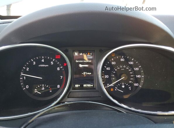 KM8SRDHF3HU207593 2017 HYUNDAI SANTA Blue Vista de los asientos traseros