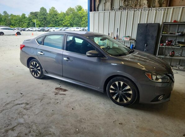 3N1AB7AP6KY315982 2019 NISSAN SENTRA Серый Вид спереди