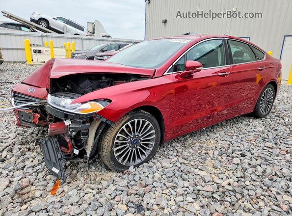 3FA6P0H92JR260495 2018 FORD FUSION Бордовый Задняя левая четверть