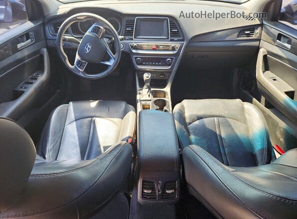 5NPE34AF4JH684935 2018 HYUNDAI SONATA Black Vista del cuadro de instrumentos