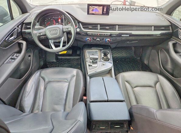 WA1AAAF76HD019727 2017 AUDI Q7 Gray Вид щитка приладів
