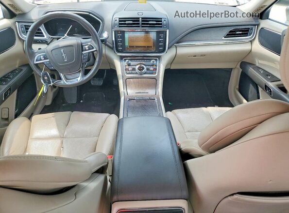 1LN6L9SKXK5602958 2019 LINCOLN CONTINENTA Gold Widok zestawu wskaźników