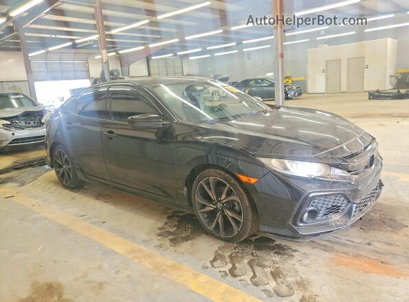 SHHFK7H40JU208756 2018 HONDA CIVIC Черный Вид спереди