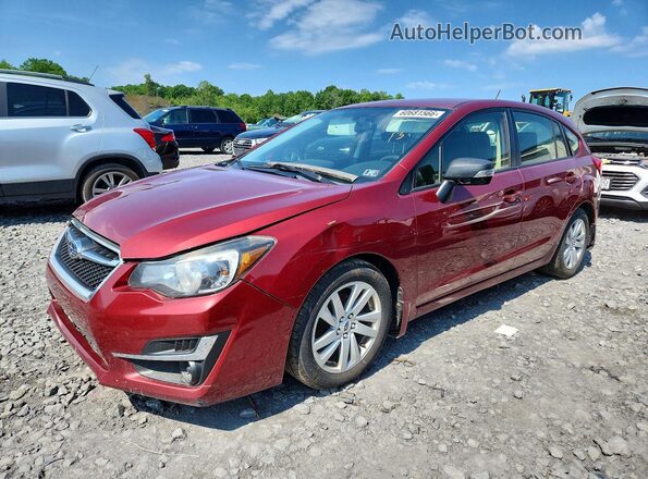 JF1GPAB61G8223540 2016 SUBARU IMPREZA Red Trasero izquierdo