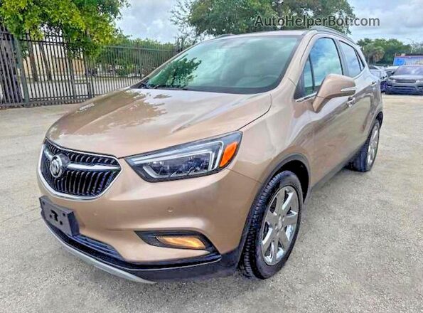 KL4CJCSM3KB734676 2019 BUICK ENCORE Tan Tył lewy