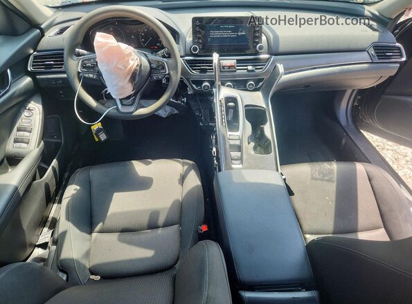 1HGCV1F12MA086689 2021 HONDA ACCORD Black Вид щитка приладів