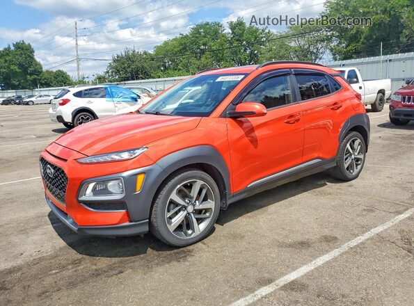 KM8K3CA5XKU364042 2019 HYUNDAI KONA Orange უკანა მარცხენა