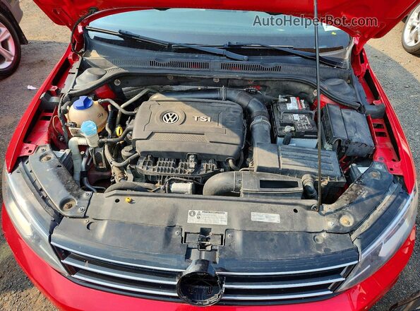 3VWD17AJXGM303354 2016 VOLKSWAGEN JETTA Красный Вид подкапотного пространства