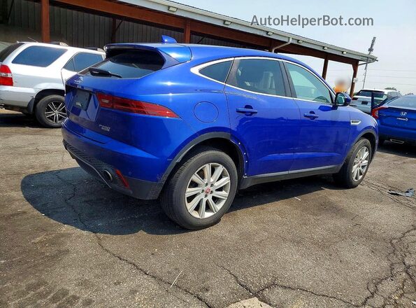 SADFJ2FX0J1Z13509 2018 JAGUAR E-PACE Blue Передня права чверть