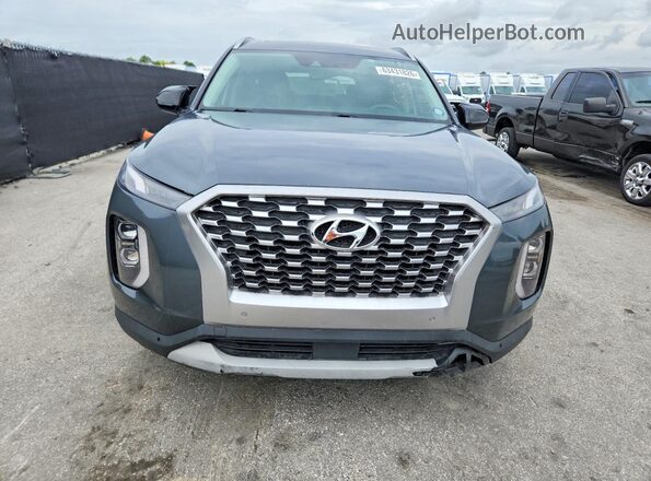 KM8R44HE5NU393797 2022 HYUNDAI PALISADE Gray უკანა ხედი