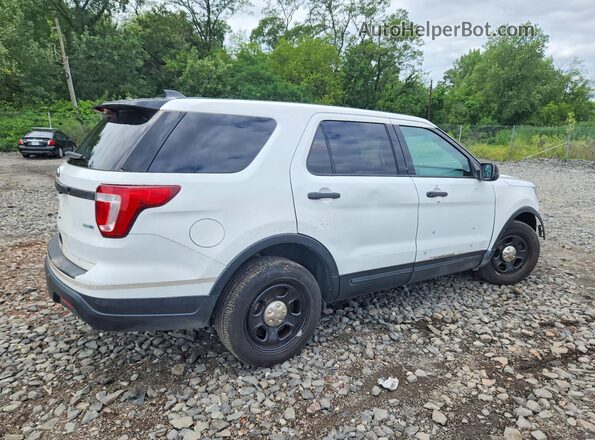 1FM5K8AR6KGB22931 2019 FORD EXPLORER Белый Передняя правая четверть